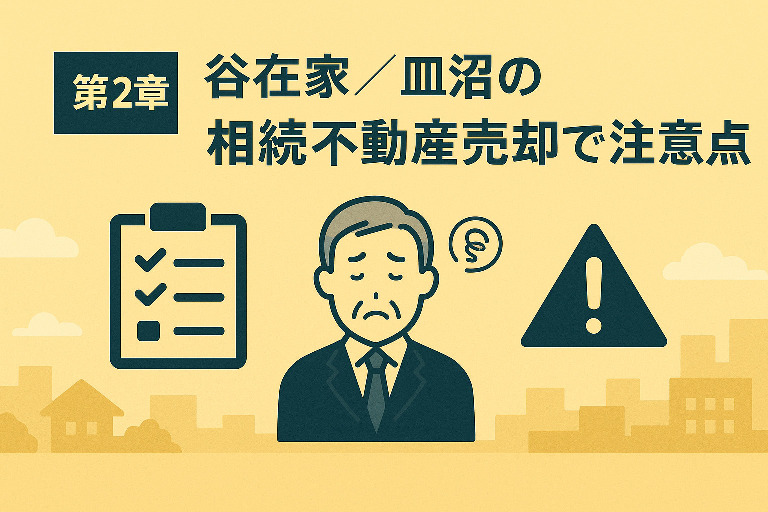 名義整理や相続登記など相続手続きを示す説明画像
