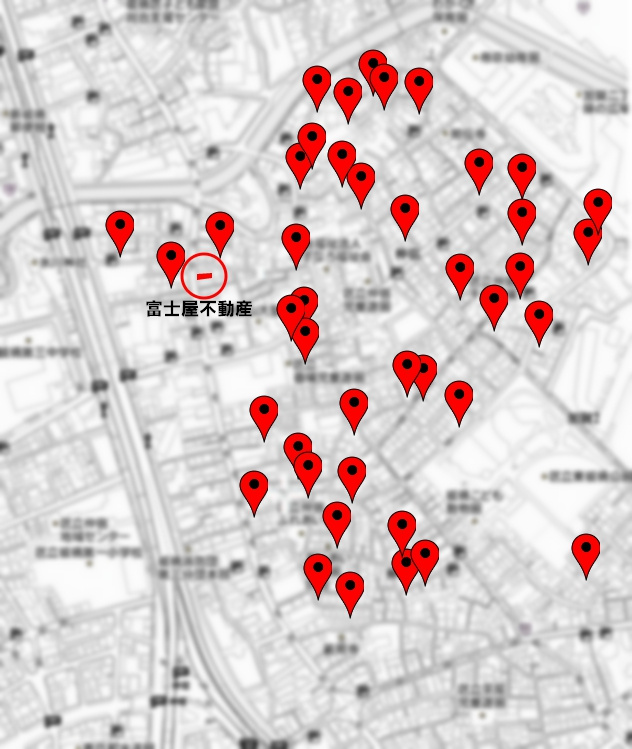 仲宿土地相場マップ