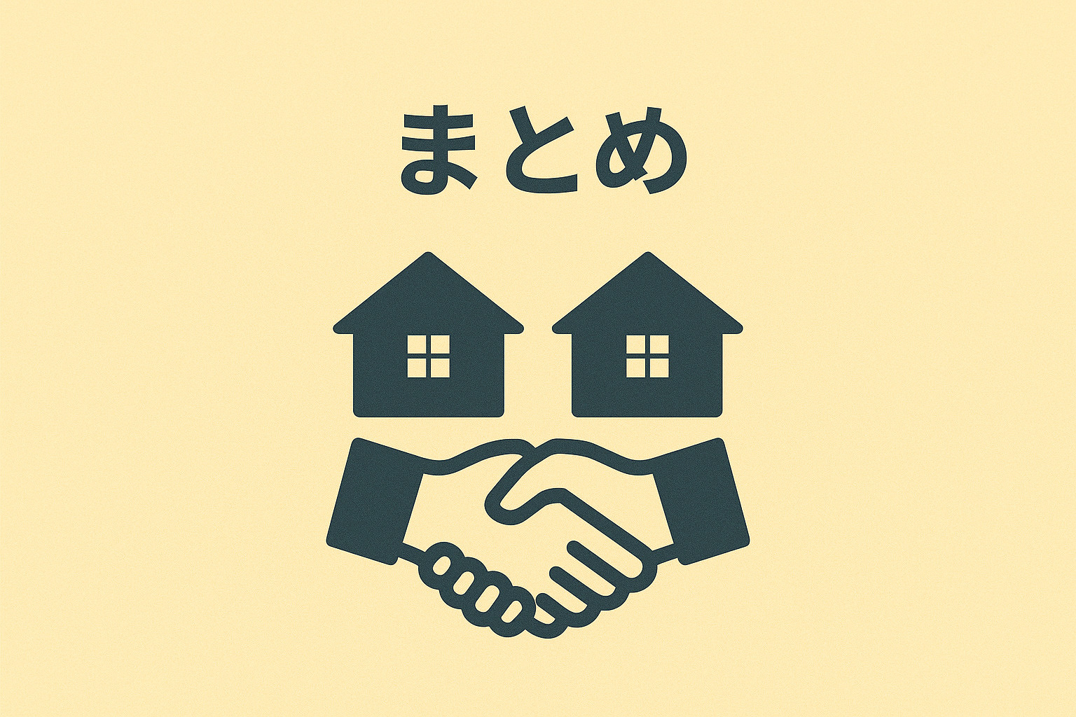 六月の相続不動産売却の総まとめを表現した希望感ある画像