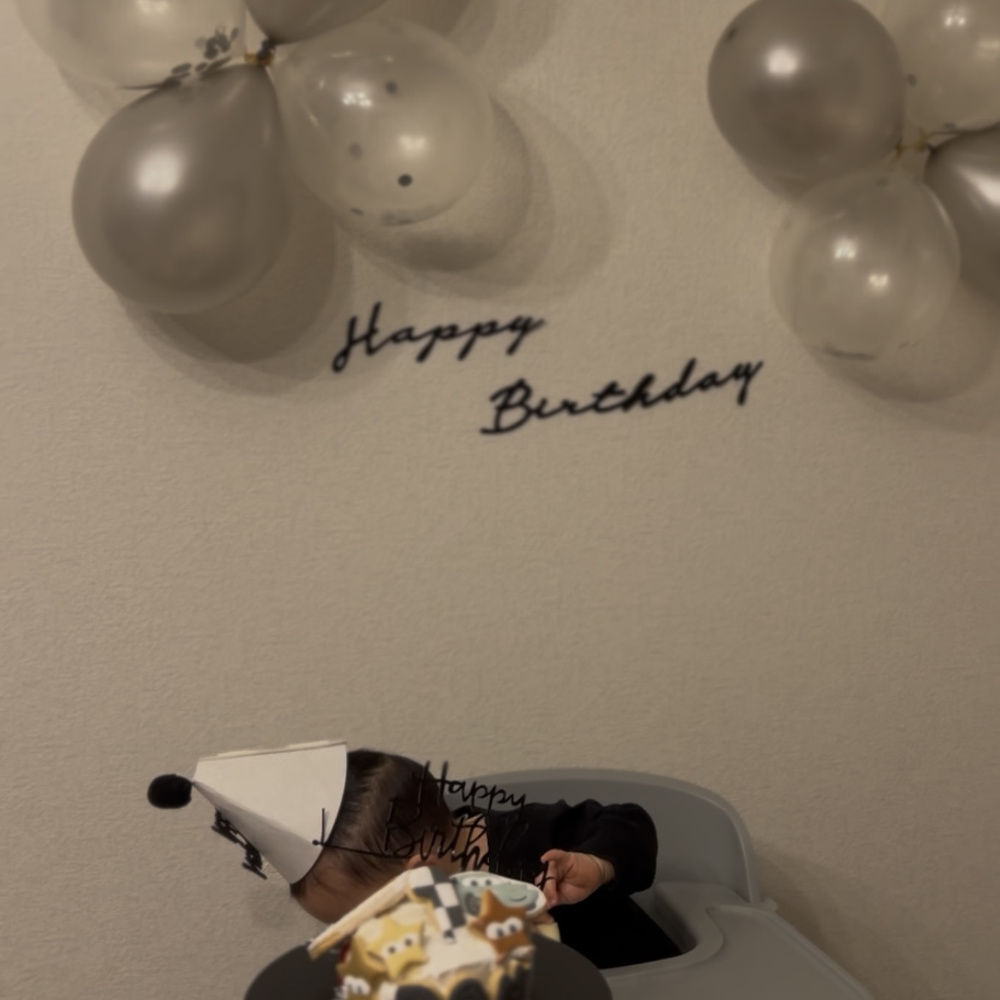 【息子が1歳になりました(∩´∀｀)∩】の画像