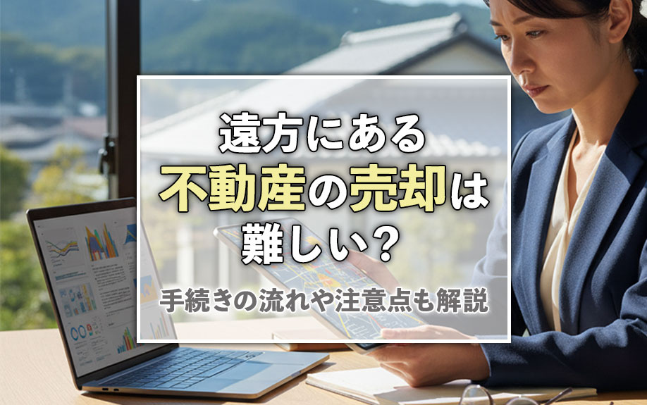 遠方にある不動産の売却は難しい？手続きの流れや注意点も解説の画像