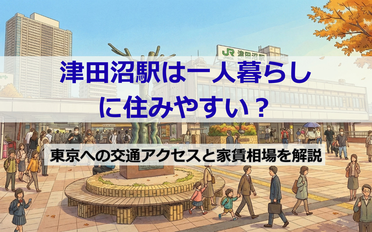 津田沼駅は一人暮らしに住みやすい？東京への交通アクセスと家賃相場を解説