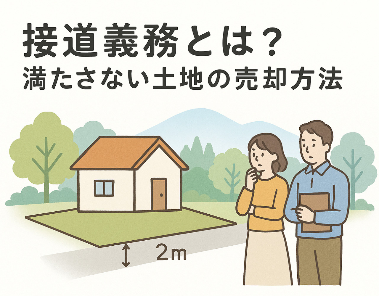 【2026最新】接道義務とは？満たさない土地の売却方法とセットバックの基礎知識の画像