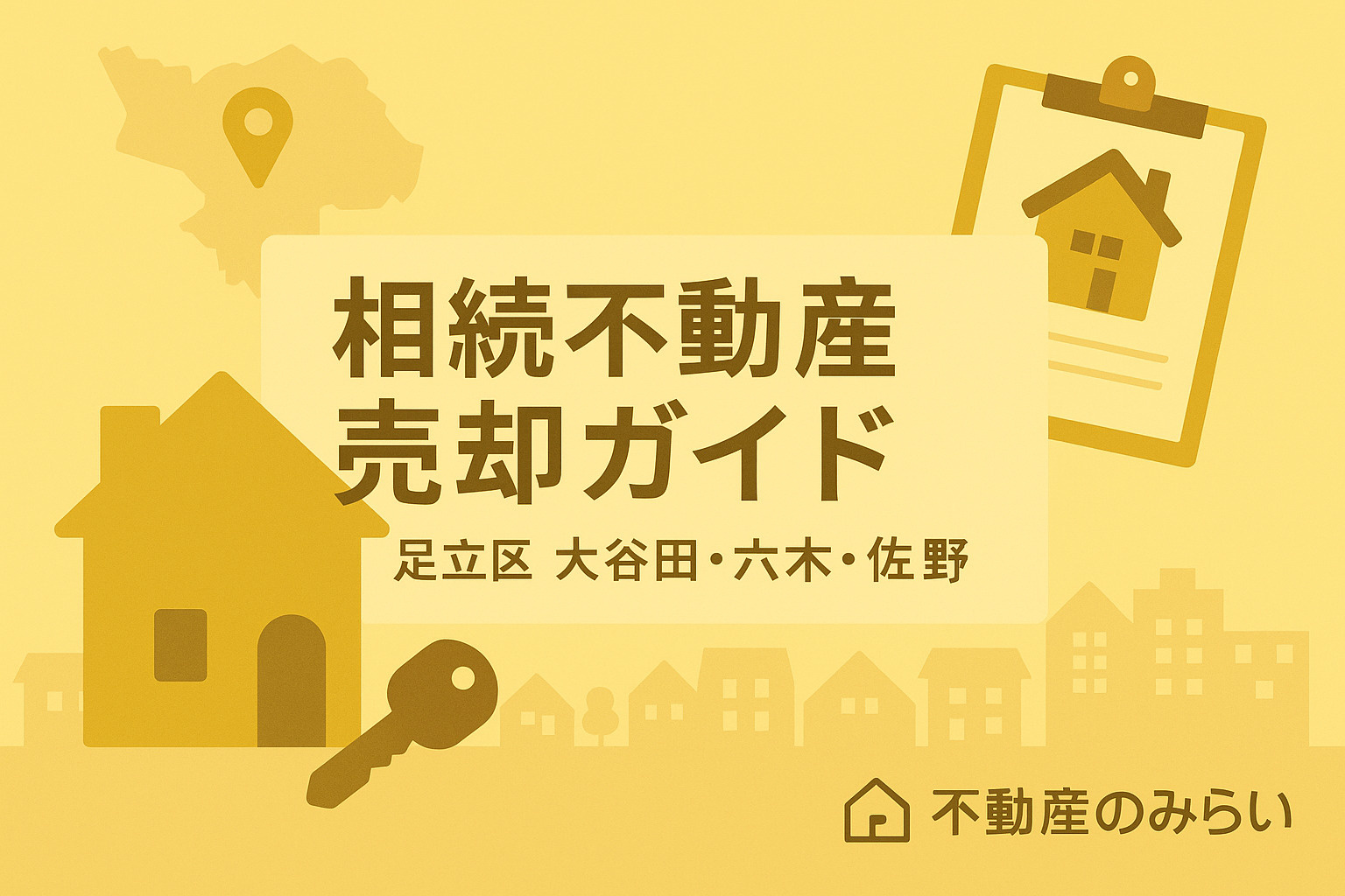 **【足立区 大谷田・佐野・六木】相続した家をどうすべき？  老朽化・空き家・残置物ありでも“現況のまま売れる”不動産売却ガイド**の画像