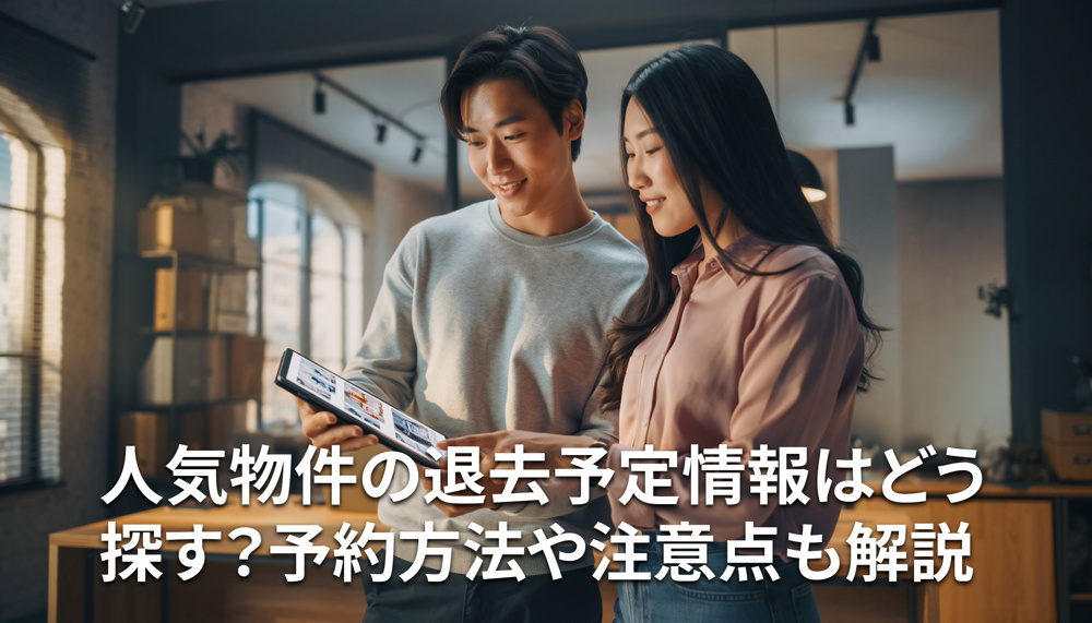 人気物件の退去予定情報はどう探す？予約方法や注意点も解説の画像