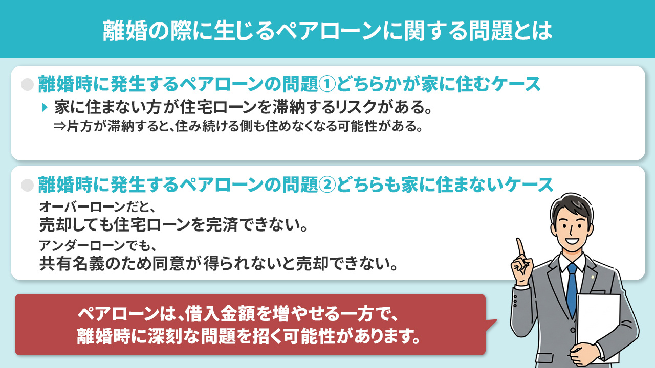 離婚の際に生じるペアローンに関する問題とは