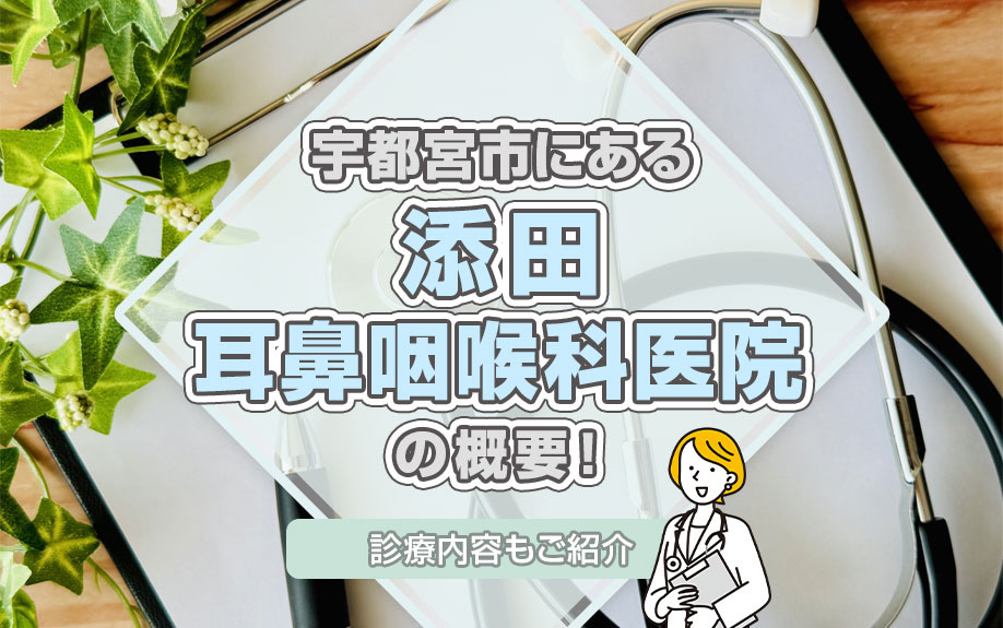 宇都宮市にある「添田耳鼻咽喉科医院」の概要！診療内容もご紹介の画像