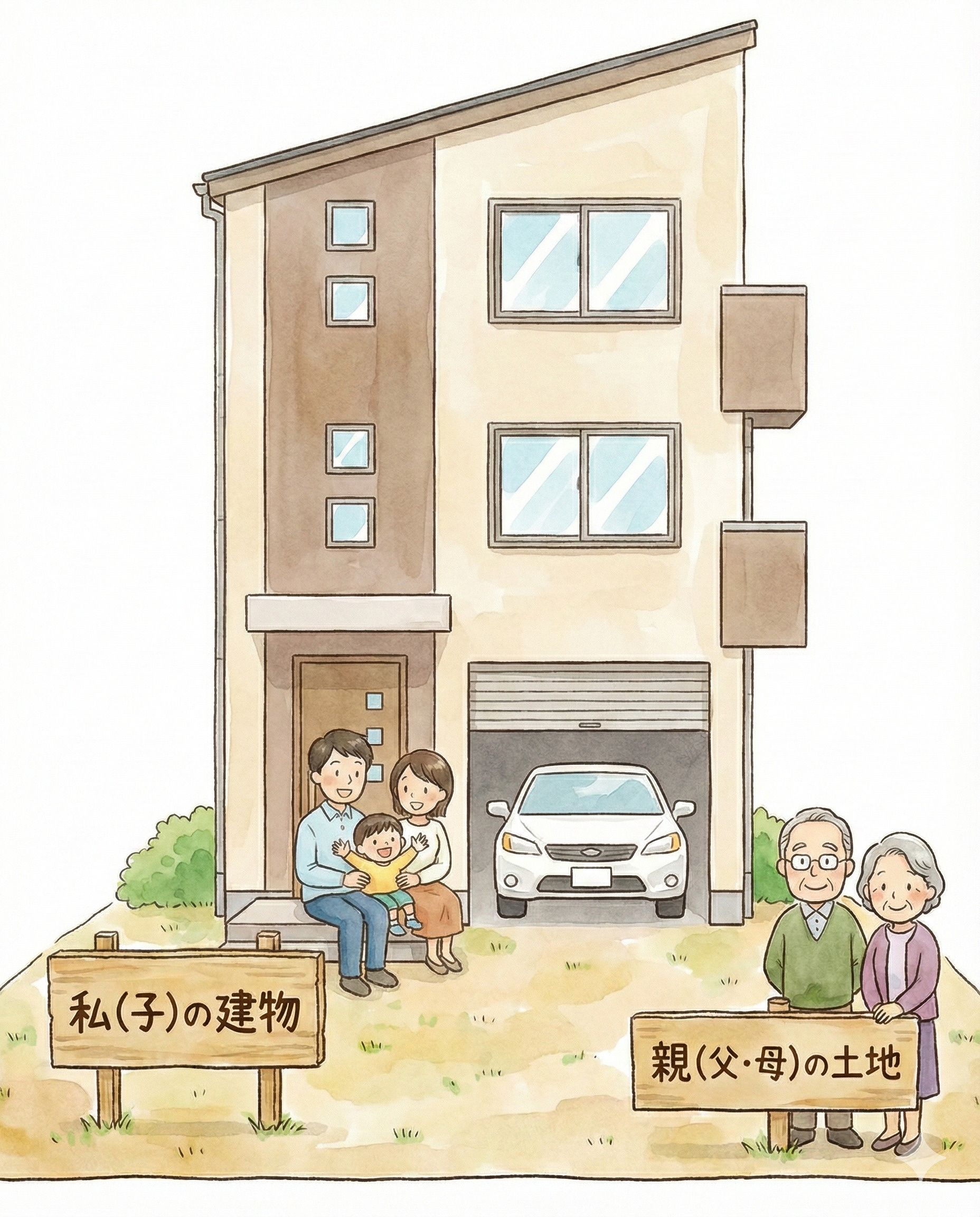 親が所有している土地に建物を建てる