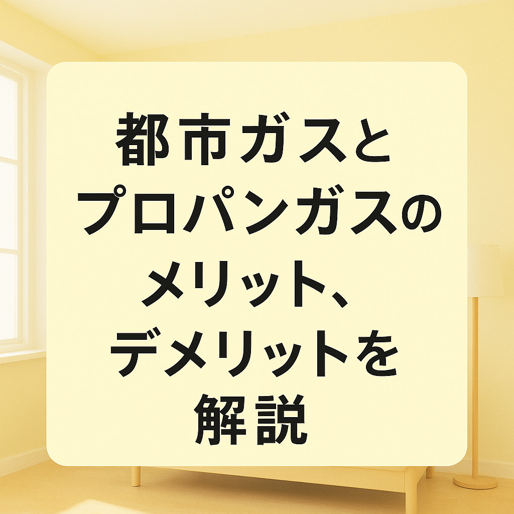 都市ガスとプロパンガスのメリット、デメリットを解説～名古屋　My賃貸～の画像
