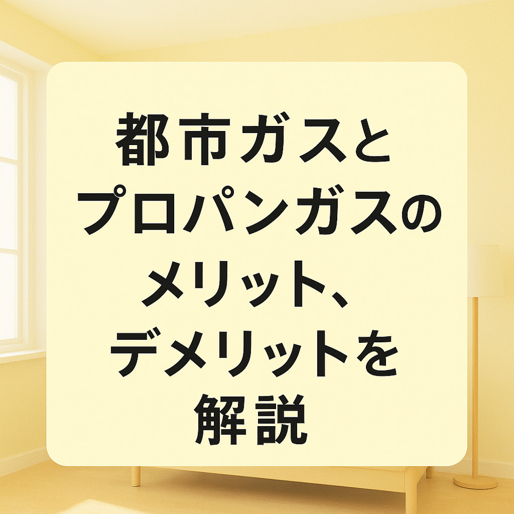 都市ガスとプロパンガスのメリット、デメリットを解説～名古屋　My賃貸～の画像