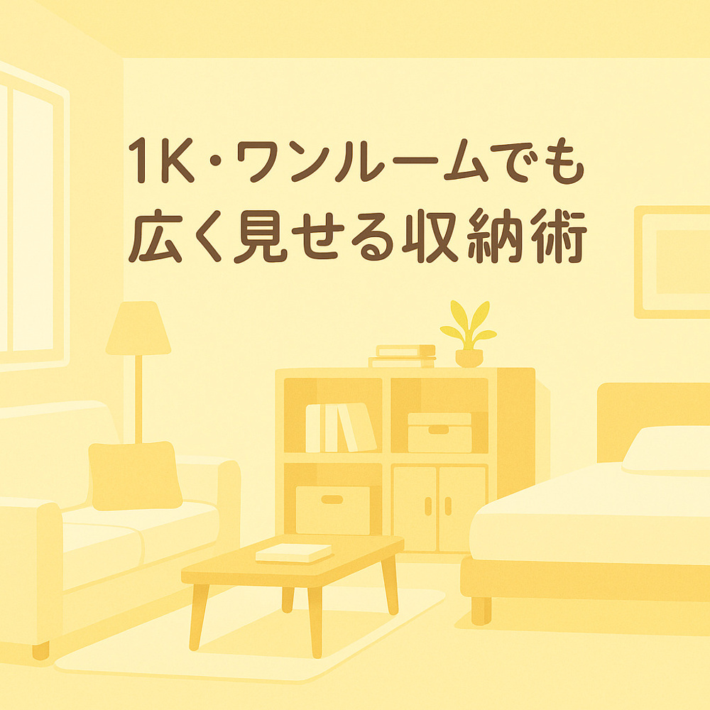 1K・ワンルームのお部屋でも広く見せる収納術～名古屋　My賃貸～の画像