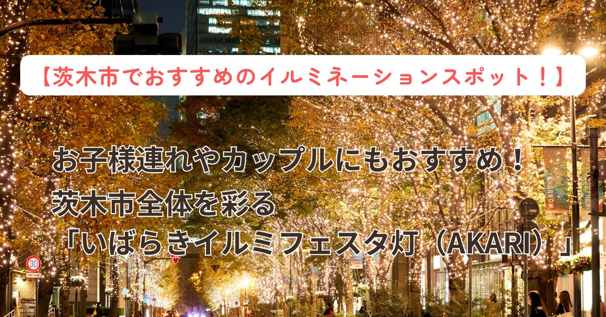 大阪府で茨木市のイルミネーションはどこ？おすすめスポットや楽しみ方も紹介の画像