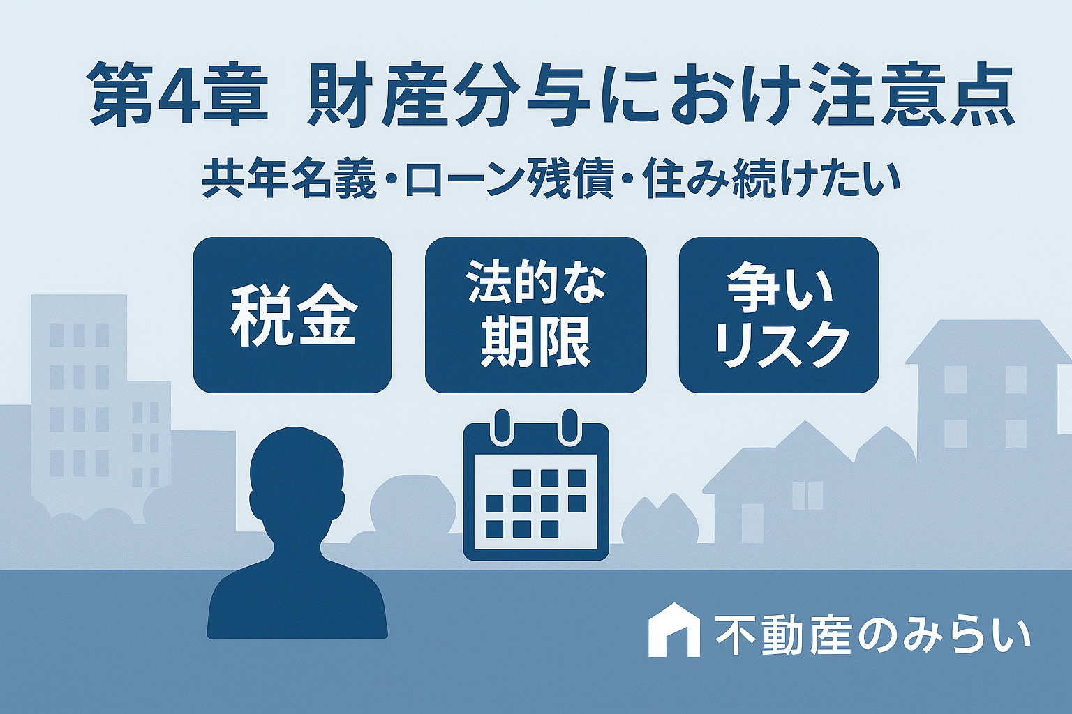 葛飾区の離婚売却で起きやすいトラブルと予防策の図