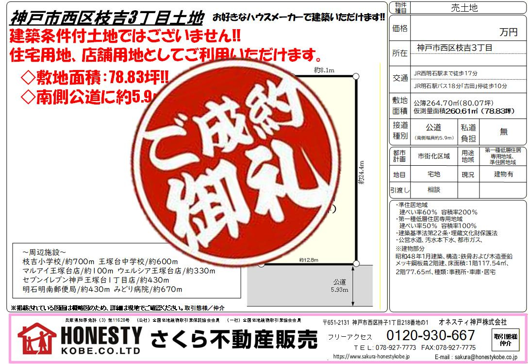 成約御礼（ご成約いただき誠にありがとうございました。）のブログ記事