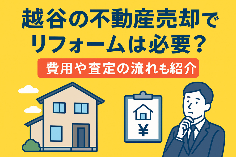 越谷の不動産売却でリフォームは必要？費用や査定の流れも紹介の画像