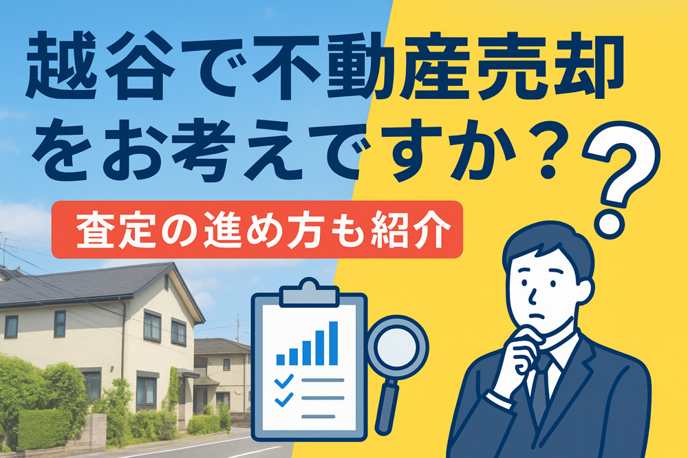 越谷で不動産売却をお考えですか？査定の進め方も紹介の画像