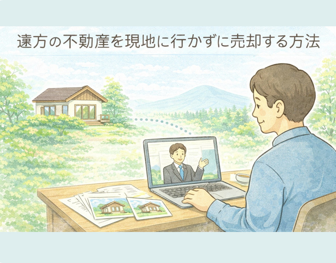 【最新情報】遠方の不動産を現地に行かずに売却する方法｜持ち回り契約と代理人活用の完全ガイドの画像