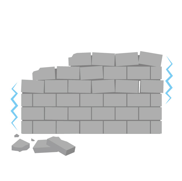 危険！ブロック塀が倒れそう！ 〜日常点検の大切さ〜の画像