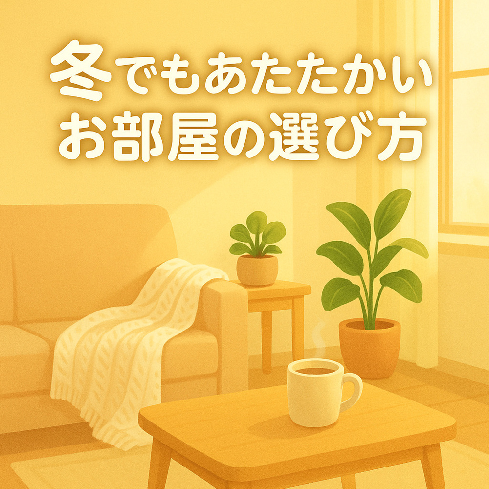 冬でもあたたかいお部屋の選び方～名古屋 My賃貸～の画像