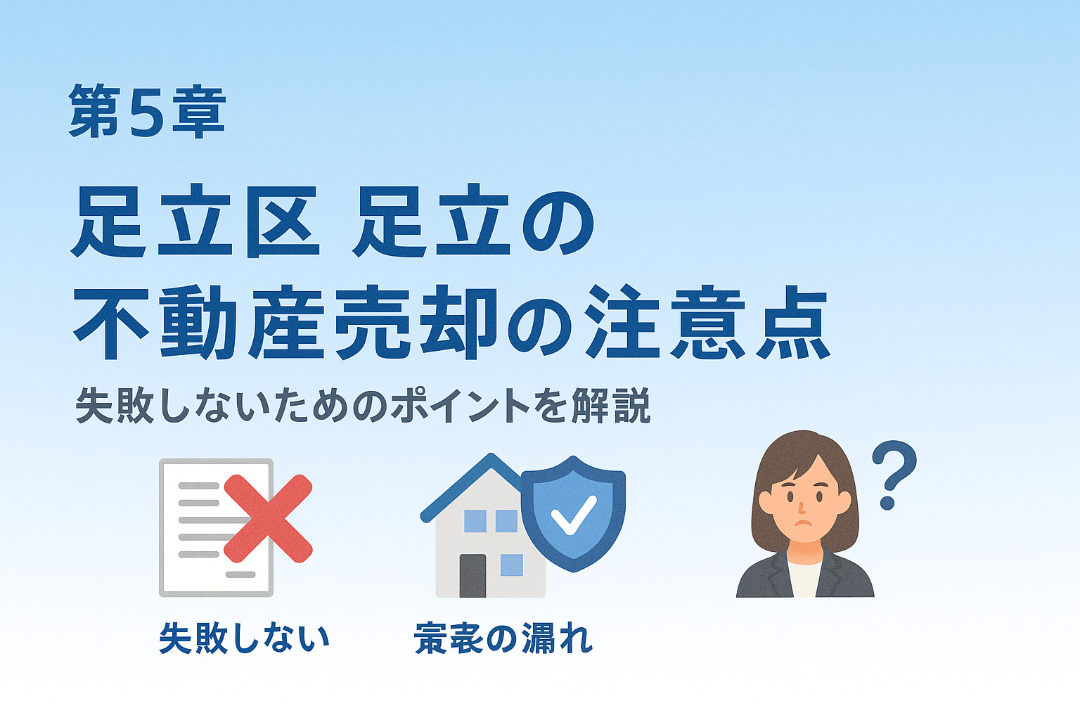 不動産のみらいが足立で選ばれる理由を表すサポートイメージ画像