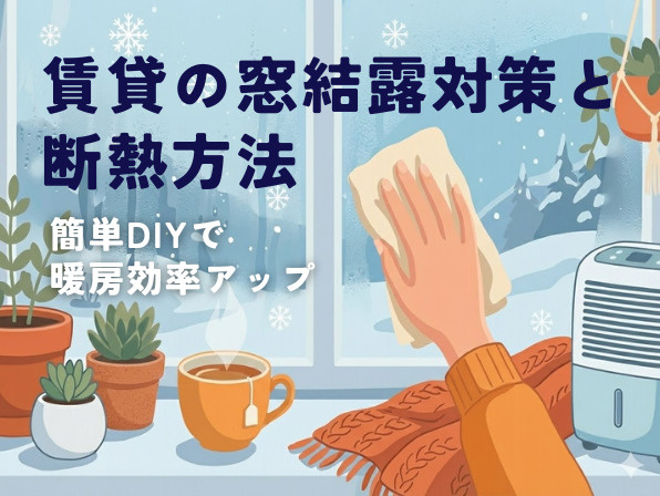 賃貸の結露対策と断熱方法｜簡単DIYで暖房効率アップの画像