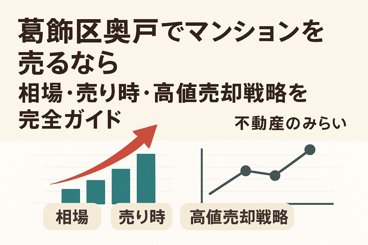 葛飾区奥戸のマンション売却ガイド｜相場と高値売却のポイントを解説する不動産のみらいのタイトル画像
