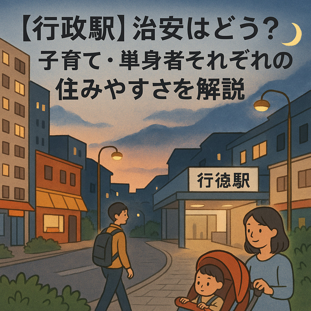 行徳駅の治安はどう？子育て・単身者それぞれの住みやすさを解説の画像