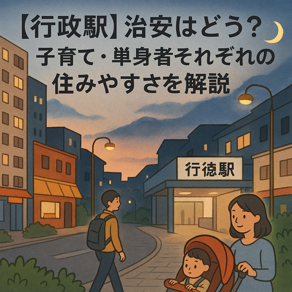 行徳駅の治安はどう？子育て・単身者それぞれの住みやすさを解説の画像