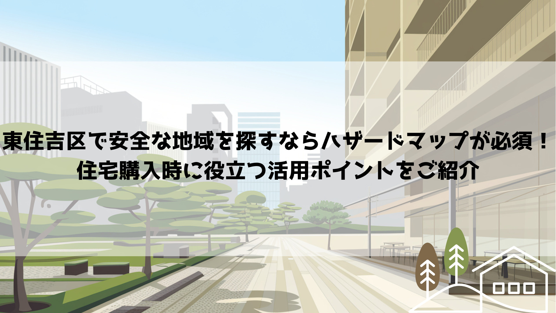 東住吉区で安全な地域を探すならハザードマップが必須！住宅購入時に役立つ活用ポイントをご紹介の画像