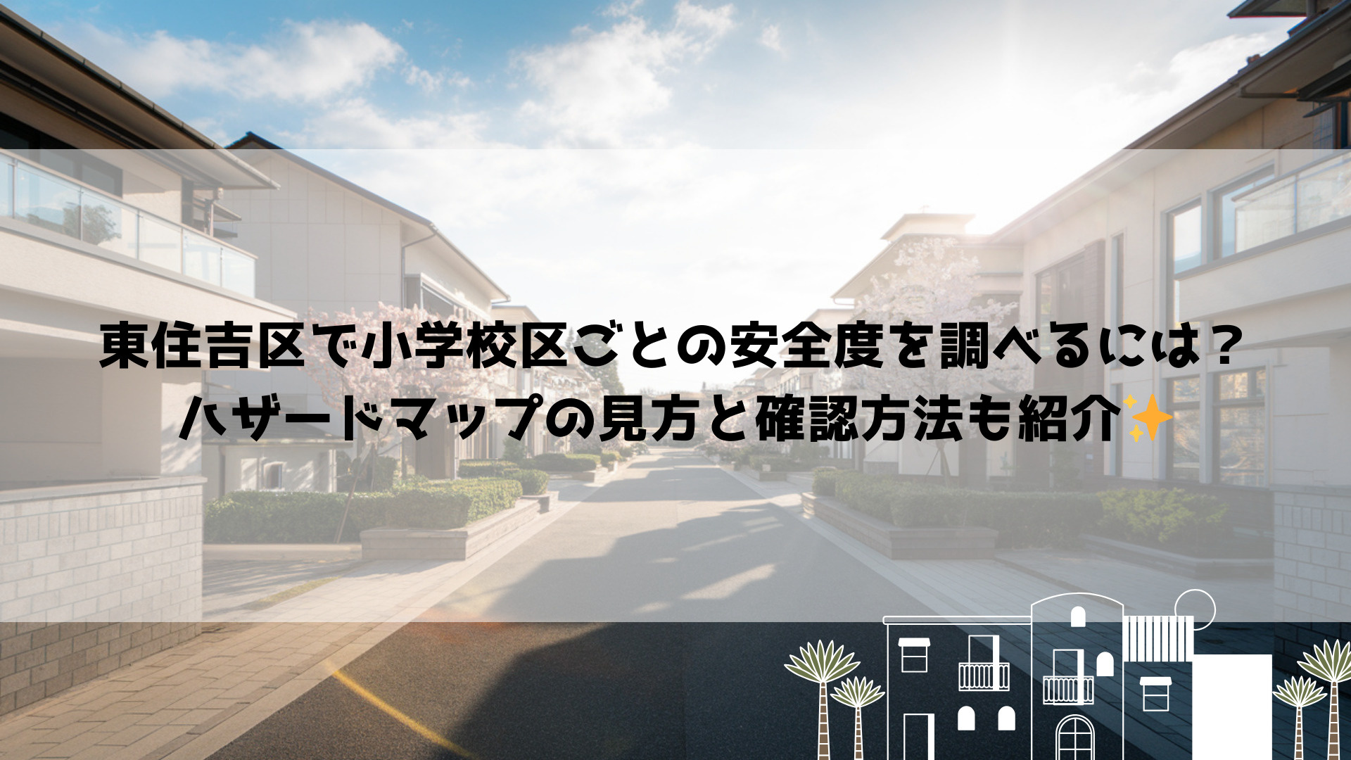東住吉区で小学校区ごとの安全度を調べるには？ハザードマップの見方と確認方法も紹介の画像