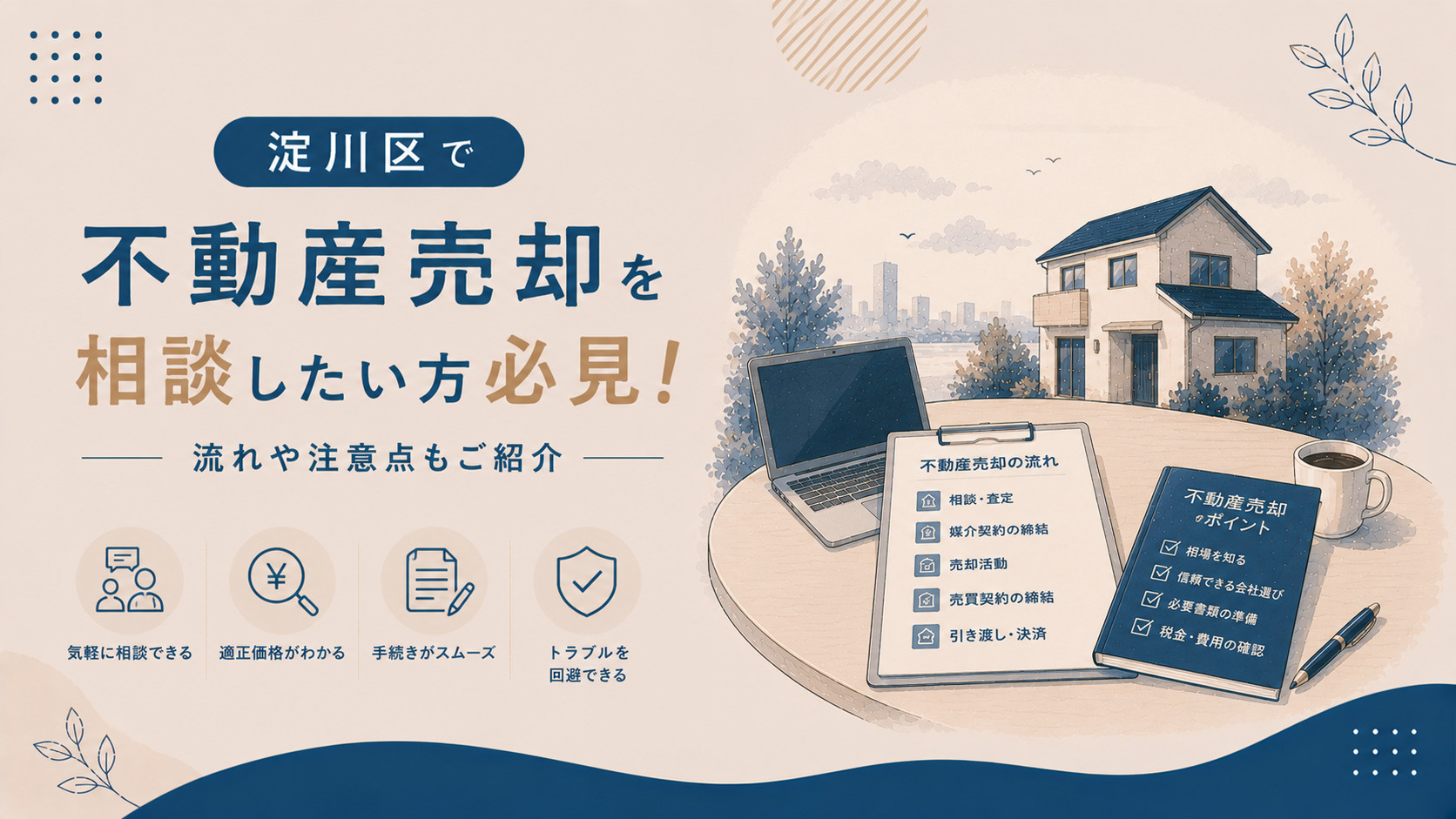 淀川区で不動産売却を相談したい方必見！流れや注意点もご紹介の画像