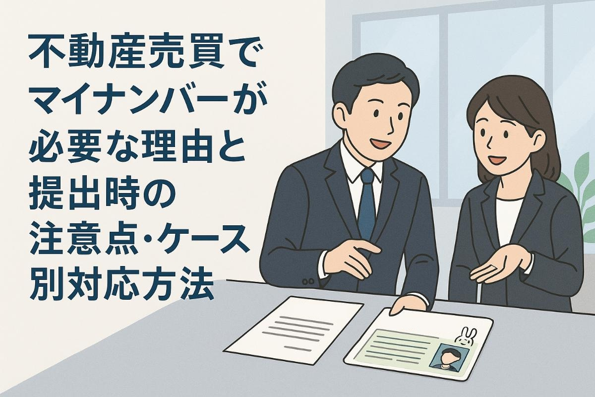 不動産売買でマイナンバーが必要な理由と提出時の注意点・ケース別対応方法｜堺市を中心とした不動産情報ならイエストア
