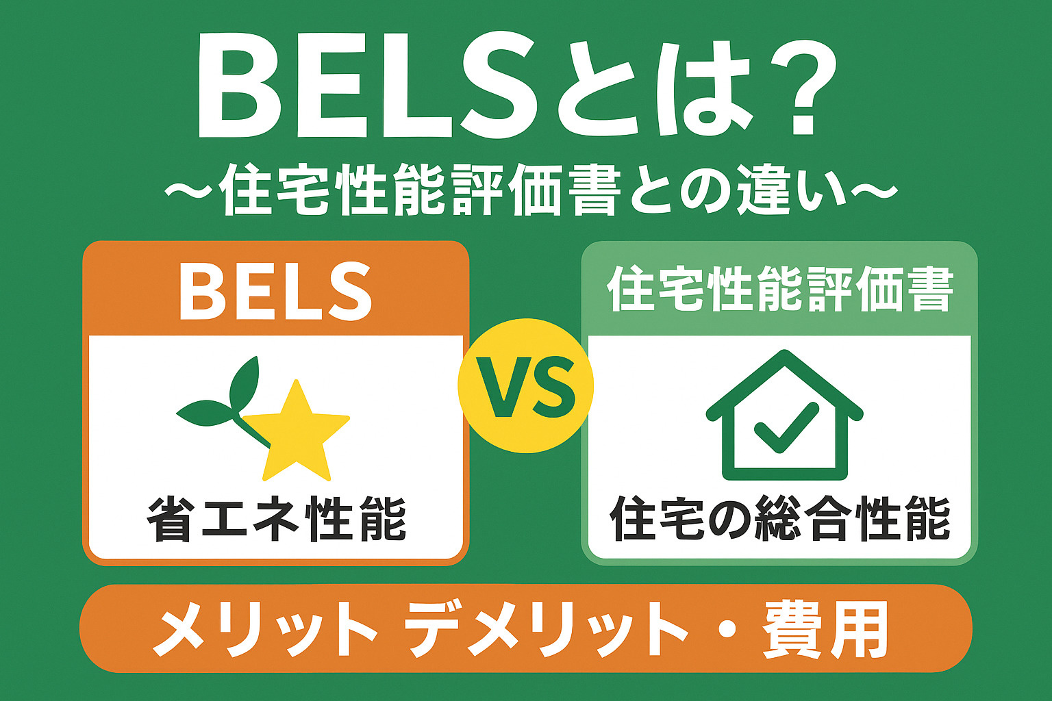 【2025年最新版】BELSとは?住宅性能評価書との違い・メリットデメリット・費用までプロが完全解説!の画像