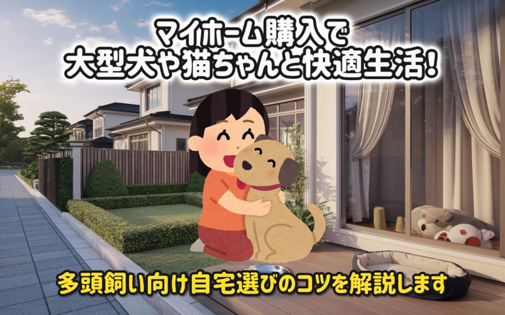 マイホーム購入で大型犬や猫ちゃんと快適生活！多頭飼い向け自宅選びのコツを解説の画像