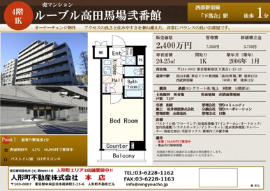 ルーブル高田馬場弐番館の画像