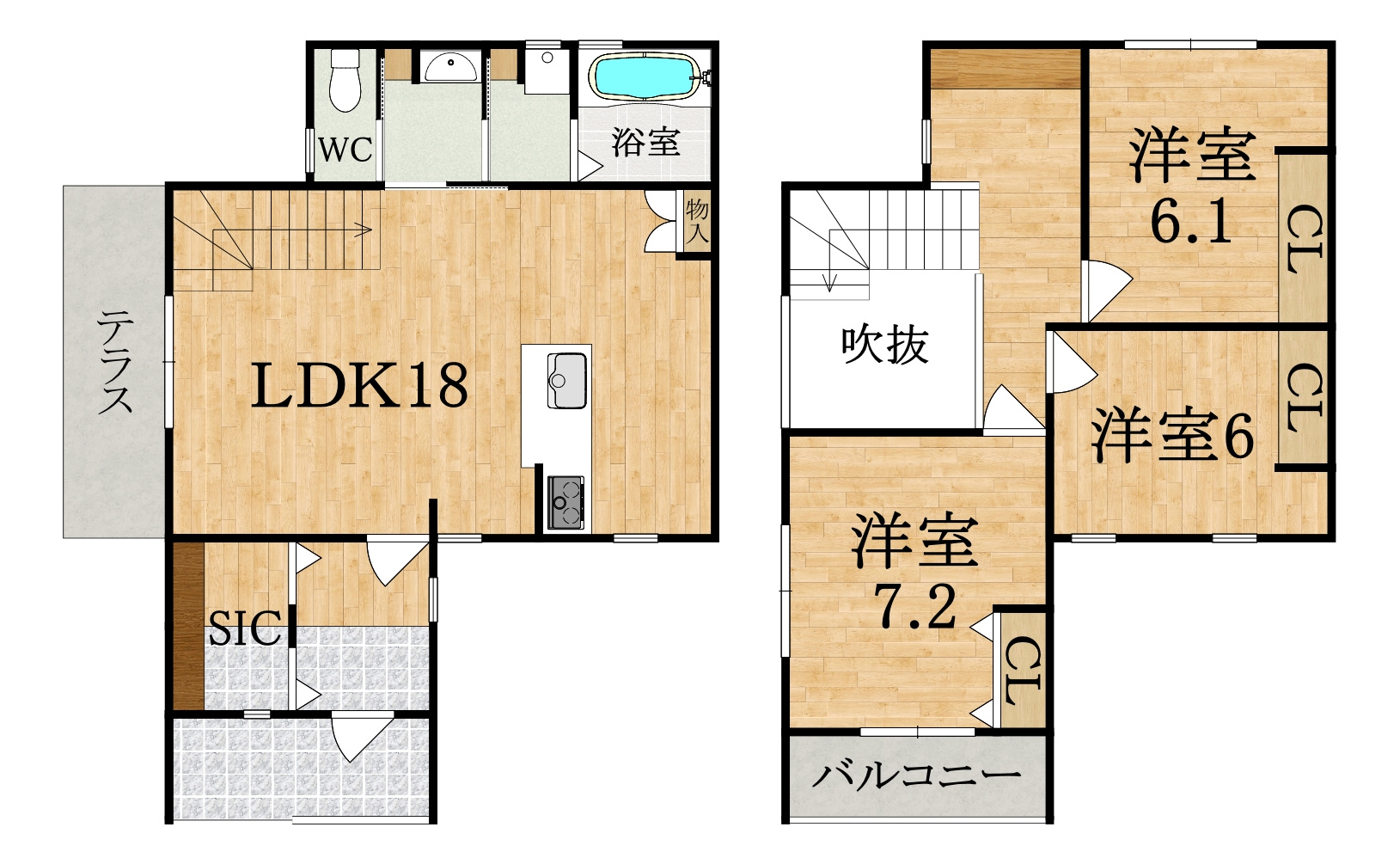 Bタイプ間取り図