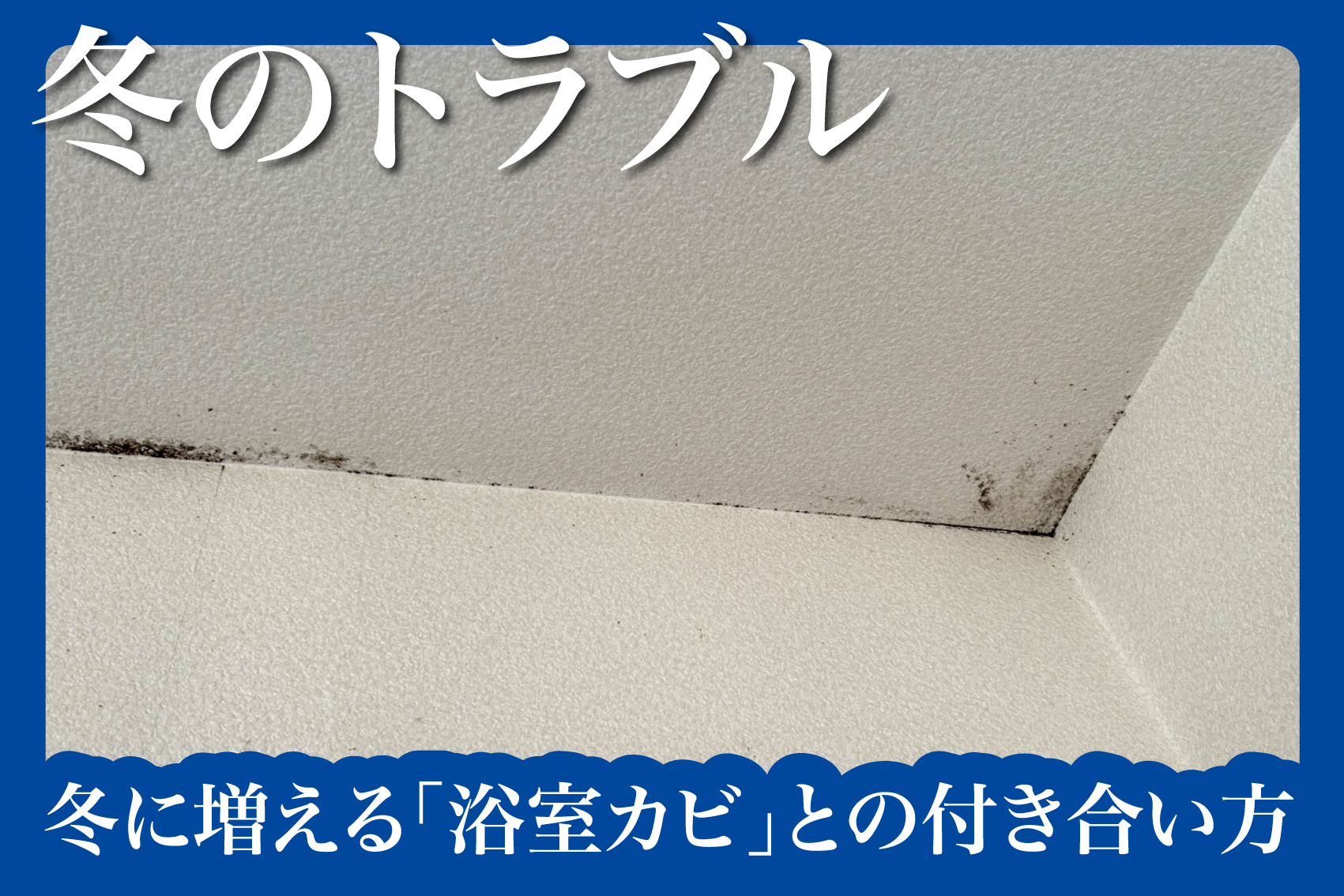 お湯でほっと一息…のはずが黒い点々！？──冬に増える「浴室カビ」との付き合い方の画像