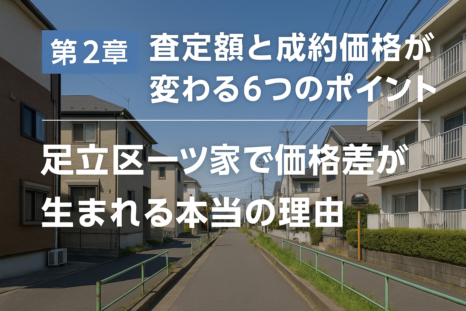 第2章｜査定額と成約価格が変わる6つのポイント──足立区一ツ家で価格差が生まれる本当の理由（不動産のみらい）