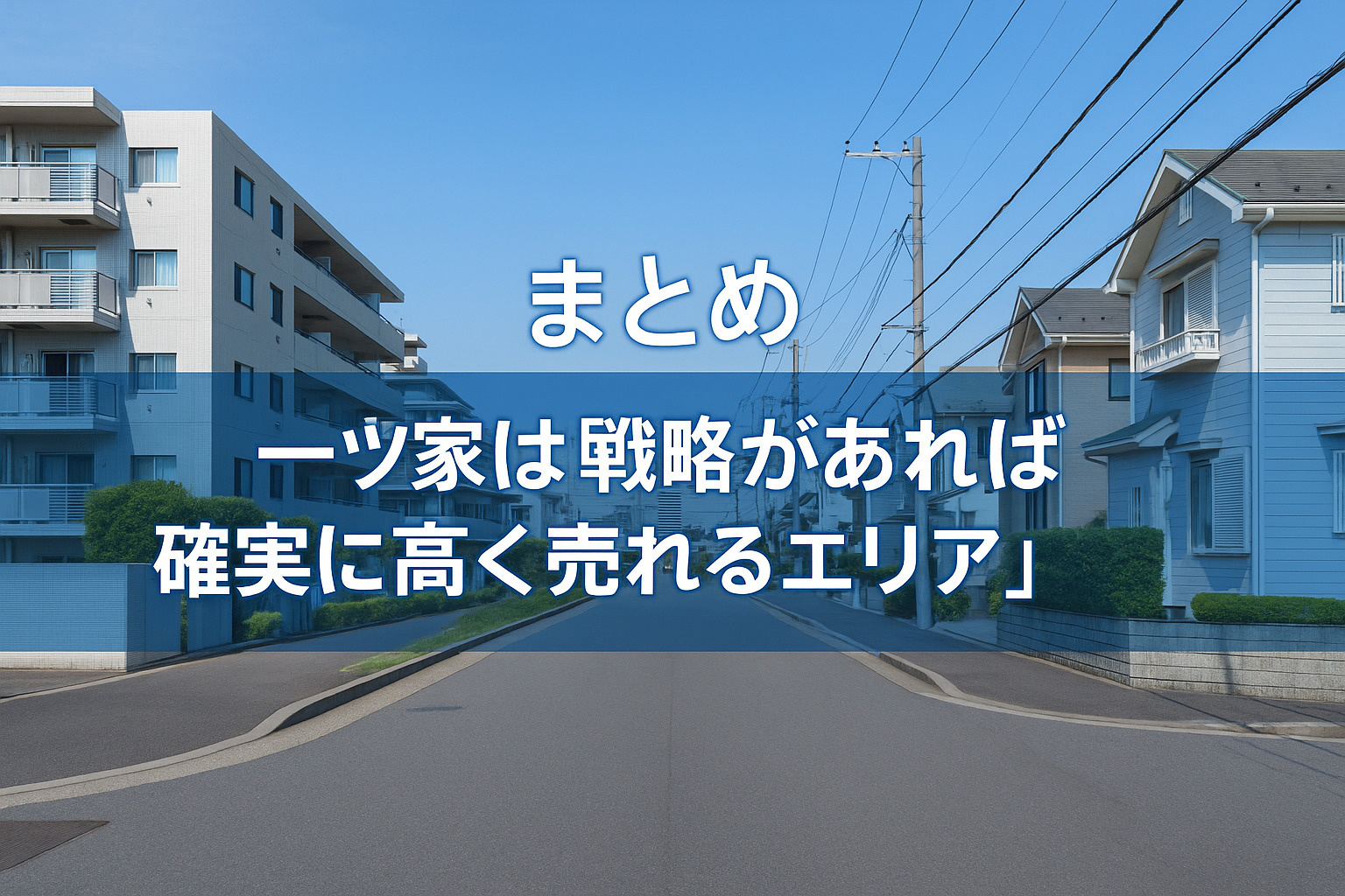 まとめ｜一ツ家は戦略があれば確実に高く売れるエリア（不動産のみらい）