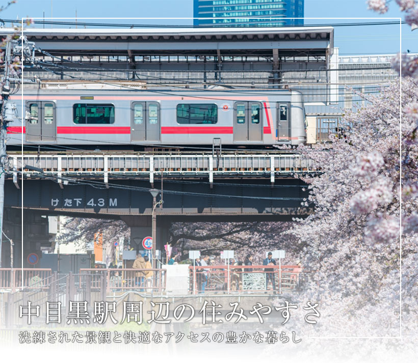中目黒駅の住みやすさ、洗練された景観と快適なアクセスの豊かな暮らし