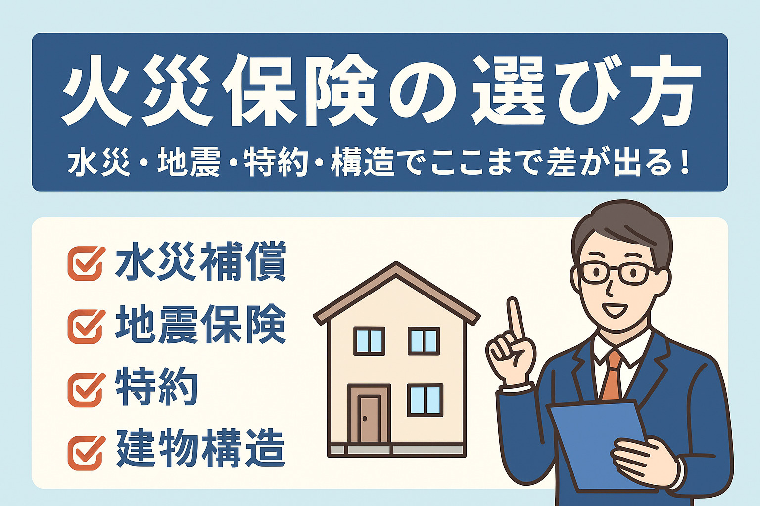 火災保険の選び方完全ガイド|水災・地震・特約・構造でここまで差が出る!の画像