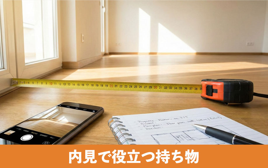 賃貸物件の内見で役立つ持ち物