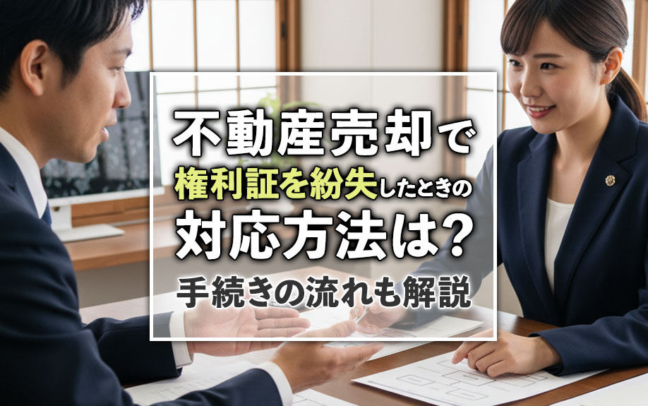 不動産売却で権利証を紛失したときの対応方法は？手続きの流れも解説