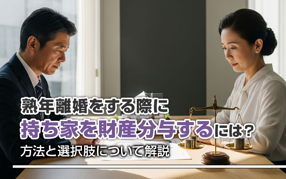 熟年離婚をする際に持ち家を財産分与するには？方法と選択肢について解説の画像