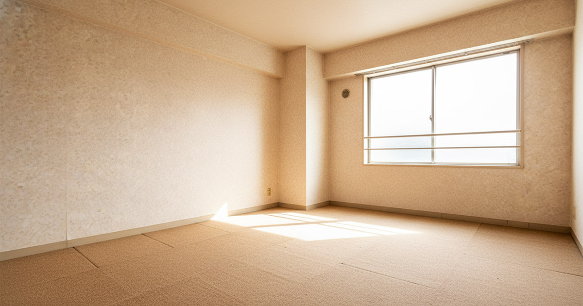 築30年のマンションの室内。古さはあるが手入れが行き届いている様子