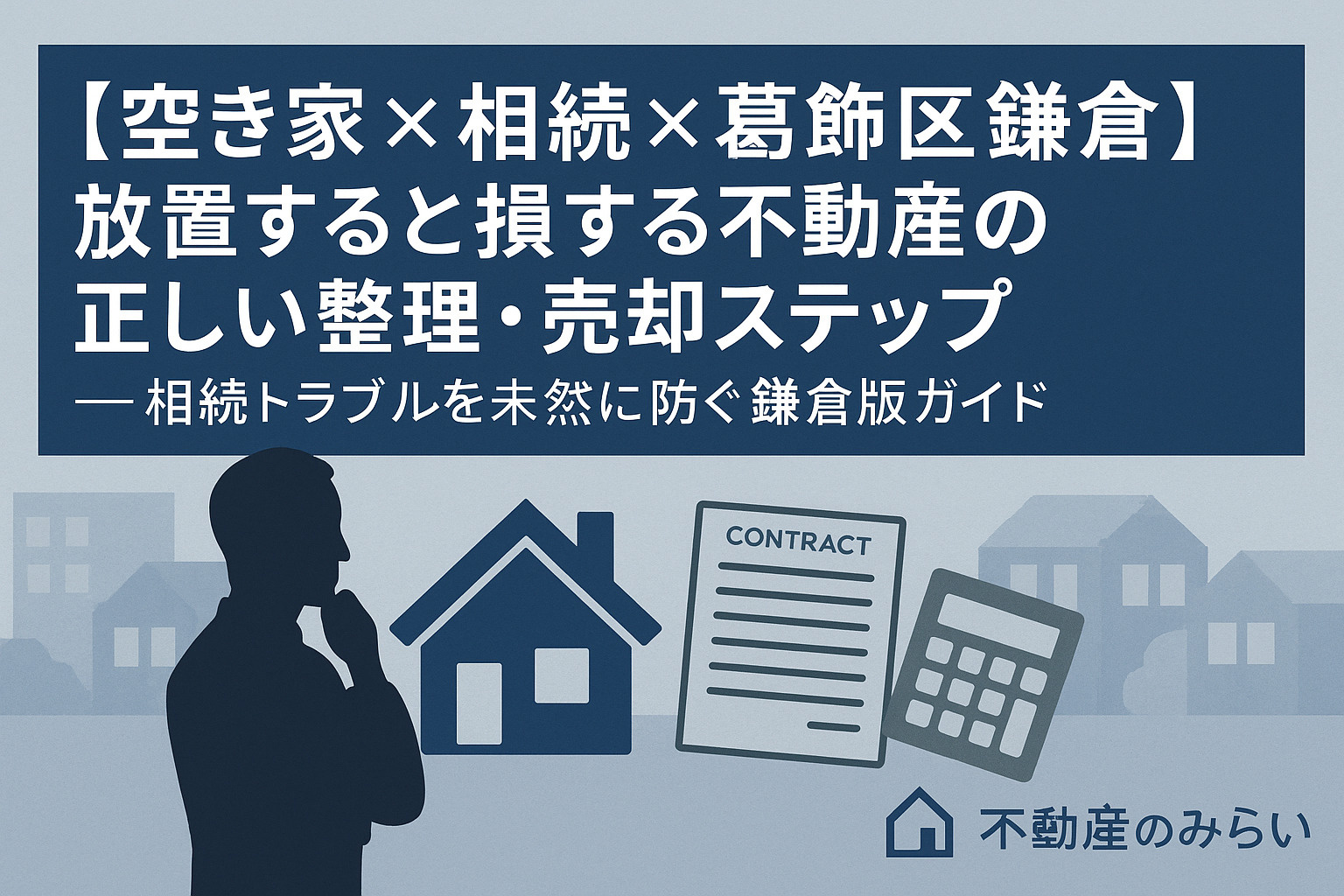 これは知らないと！空き家 × 相続 × 葛飾区鎌倉】放置すると損する実家問題──相続した不動産を“安心して整理する”最適ルートの画像