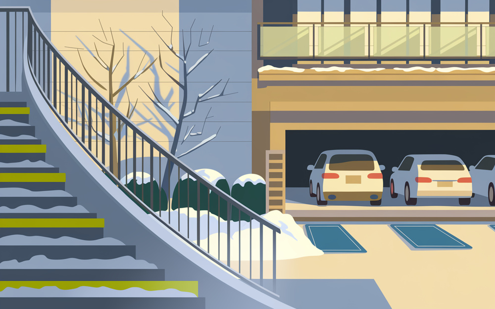 岐阜市の冬でアパート共用部の安全管理は大丈夫？階段や駐車場の凍結対策もご紹介の画像