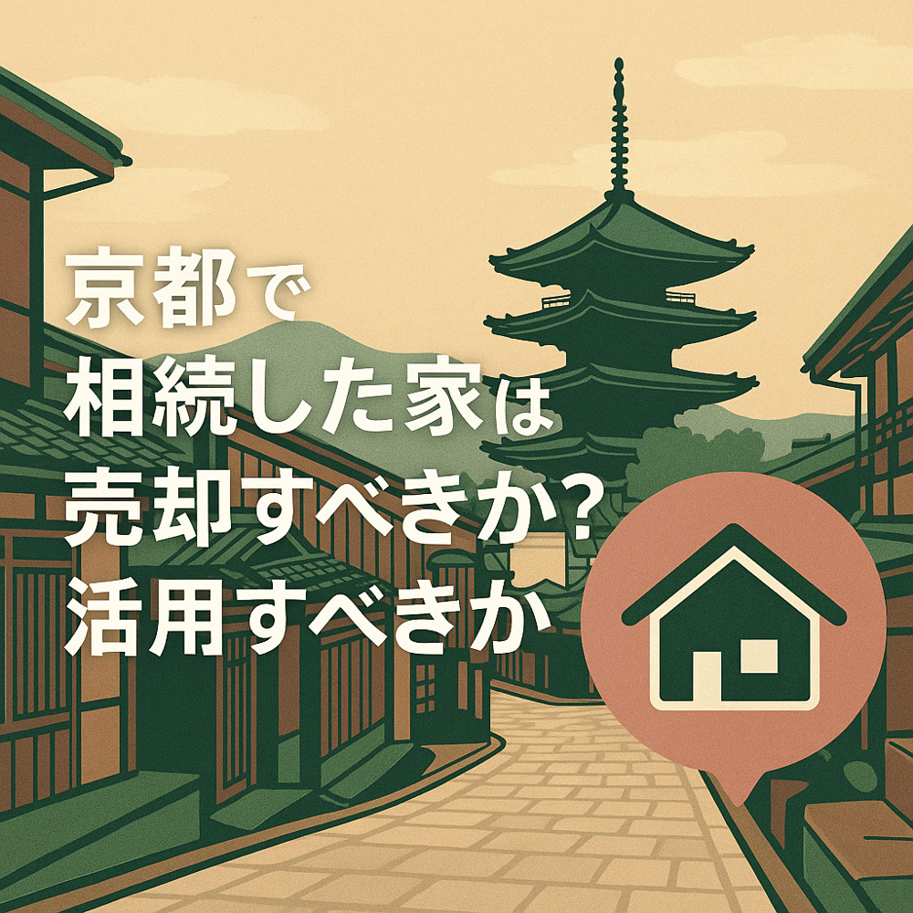 京都で相続した家は売却すべきか？活用すべきか？  ── 相続3年ルールと京都特有の事情から考える最適解の画像