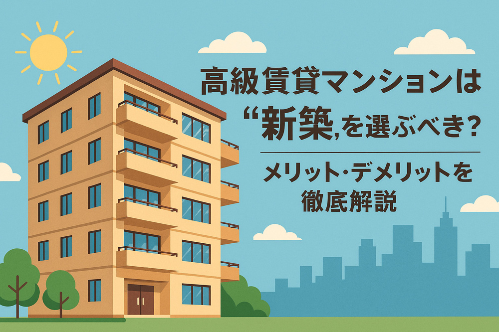 高級賃貸マンションは“新築”を選ぶべき？メリット・デメリットを徹底解説の画像
