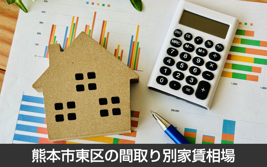 熊本市東区の間取り別家賃相場
